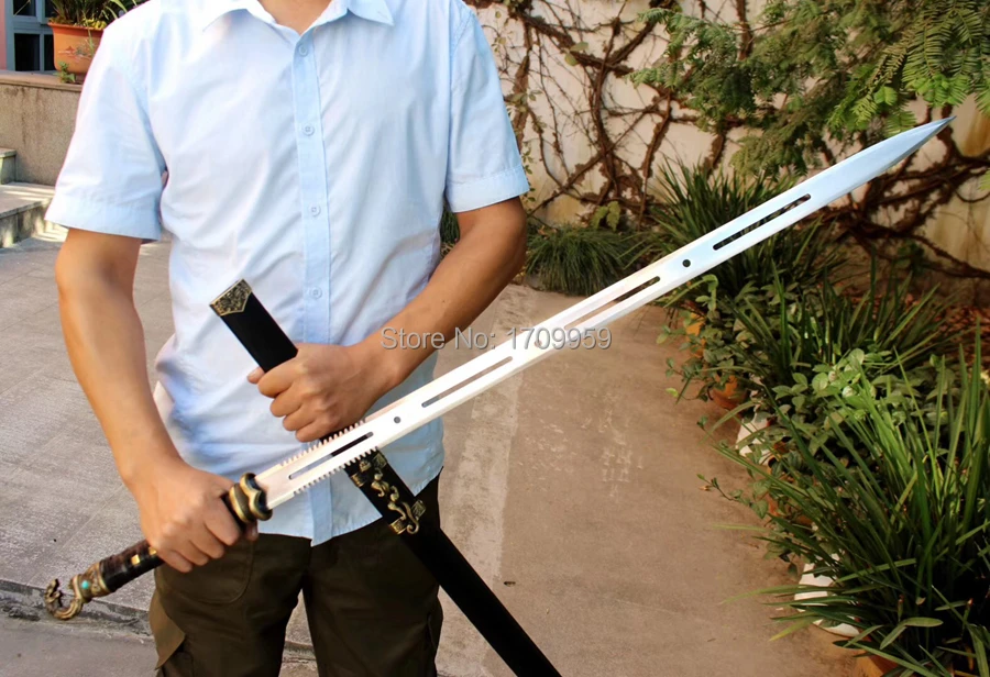 Chinese KungFu Dao Sword Double Edge Sharp High Carbon Steel WuShu/TaiChi Han Tang Saber Jian