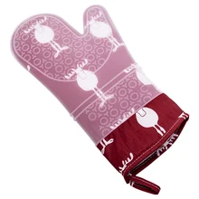 Рождественские перчатки для микроволновой печи, прихватки для выпечки, силиконовые хлопковые прихватки и Прихватки, коврик для барбекю или кухни