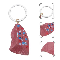 Anneau de suspension de clé de pouls humain, pendentif en plastique, décoration de partie humaine 