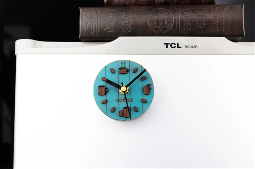 Cafe Mute Refrigerator Magnets Clock Fridge Magnet Souvenir Message Board Sticky Note Home Decoration Coffee Tools For Barista