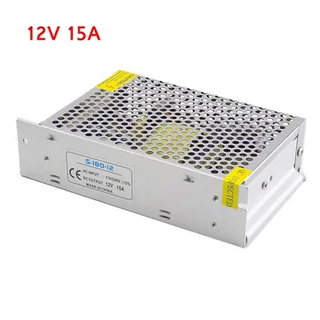 

AC100V-265V to DC 12V 15A Lighting Transformer CCTV Camera Power Supply Driver Adapter Converter LED Strip Switch Charger J17
