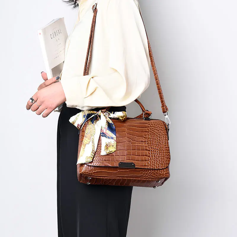 Новые модные сумки через плечо для женщин женская сумка из крокодиловой лакированной кожи сумка через плечо женская сумка Bolsa Feminina