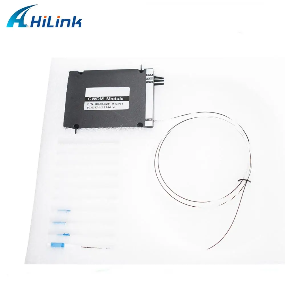 ABS коробка 2 + 1CH Экспресс порт CWDM OADM Mux одиночное волокно 1270 1610nm LC/UPC 20nm