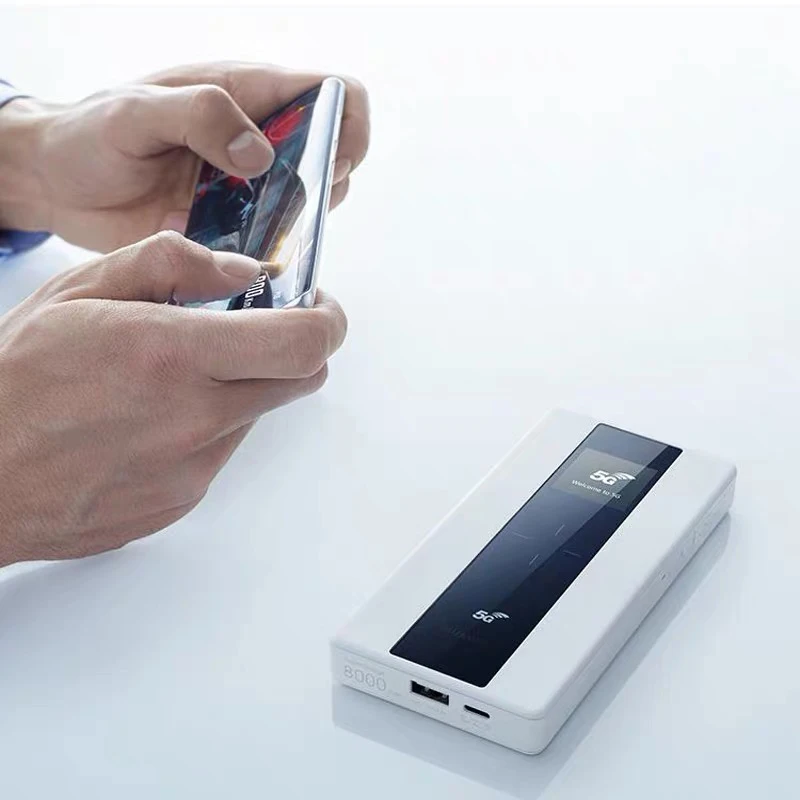 Huawei E6878-870 5G Мини wifi Карманный хот-спот мобильный wifi роутер 4000mAh аккумулятор банк питания