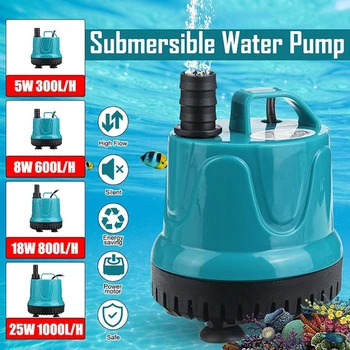 

For Fountains Hydroponic Systems 1pc Mini Micro Submersible Water Pump 220V 300/600/800/1000L/H Low Noise Motor Pumps