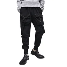 Джоггеры для мужчин брюки размера плюс модные повседневные Мягкие уличные спортивные штаны для бега на шнурке с принтом облегающие спортивные штаны