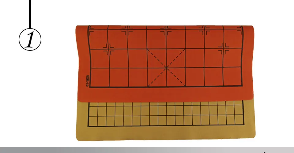 Easytoday Chinese Chessboard Synthetic Leather ChessBoard Two in one Board Softness Chess Cloth International Standard Chess Accessories (1)