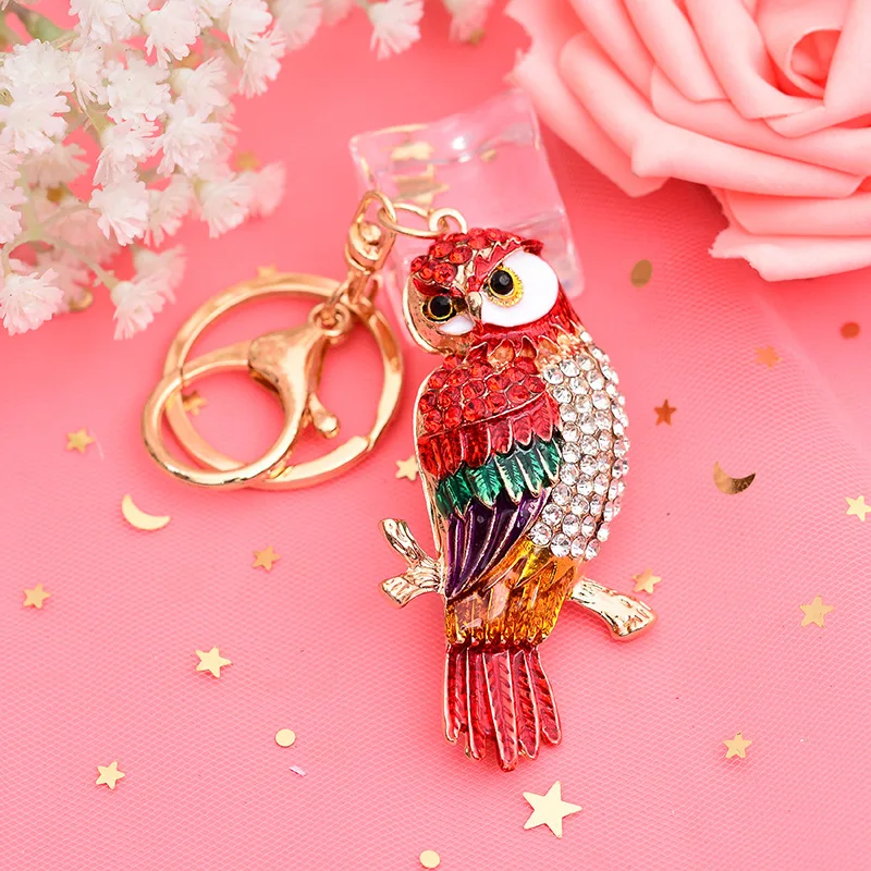Manhui 5D DIY Алмазная картина брелок мода мультфильм милый брелок птичка ручной работы Алмазная мозаика сумка кулон - Цвет: A