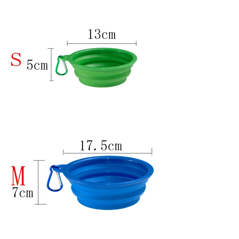Хранение, силикон, аксессуары для домашних животных, собак Складная миска Еда воды миска для кошки Портативный Крытый дорожная сумка для домашних животных