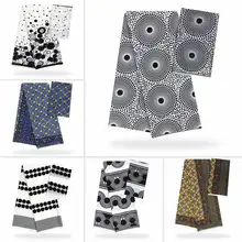 Анкара ткань Африканская шифоновая ткань восковая печать, дизайн африканская фабрика лидер продаж африканская шелковая атласная восковая ткань для платья YB02