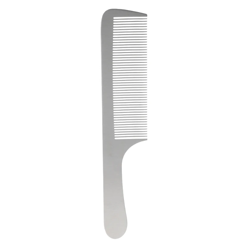 Professional Salon Stainless Steel Sliver Comb Hair Styling Tool For Men& Women D2TA
