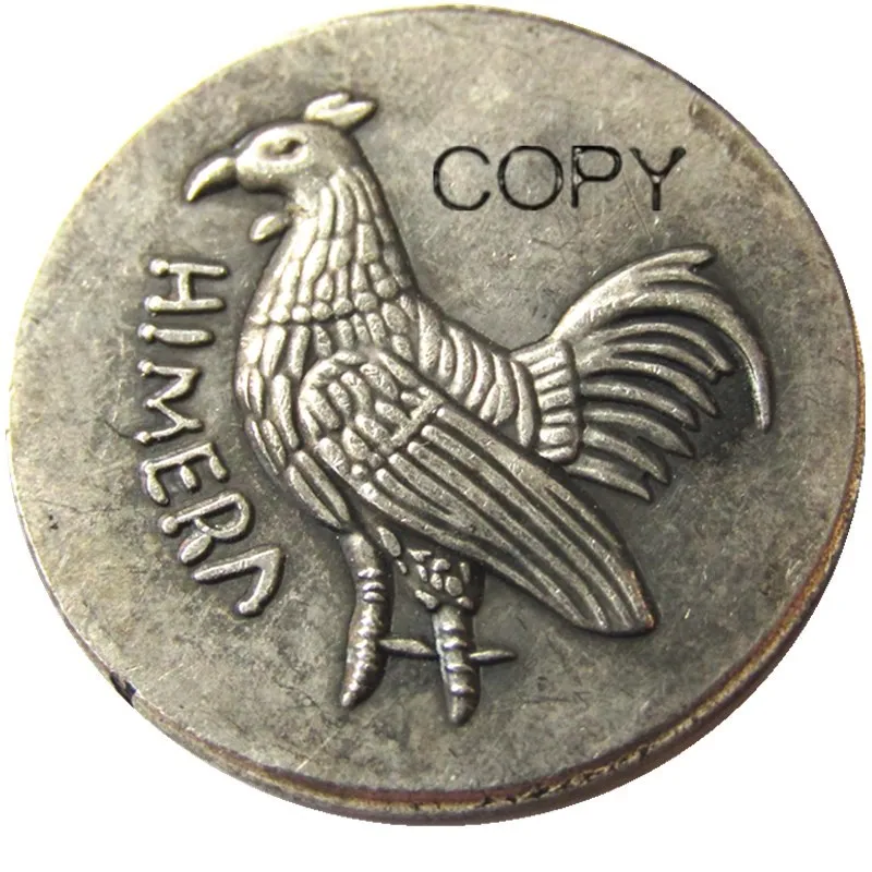 G(36) Древняя греческая Сицилия Химера серебро Stater c. 480-470 BC Посеребренная копия монет