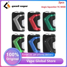2 шт. GeekVape Aegis сквокер 100 Вт TC мод с 10 мл сквокер бутылка и последняя AS-100 чип электронная сигарета Vape мод против Aegis X