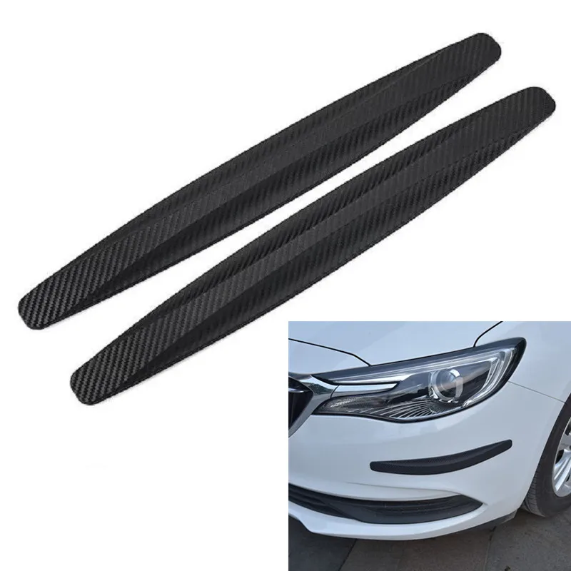 

Car Bumper Protector Front Body Corner Lip Bumper Side Gurad Rear Back Protection Carbon Fiber Stickers Anti-scratch Car Styling