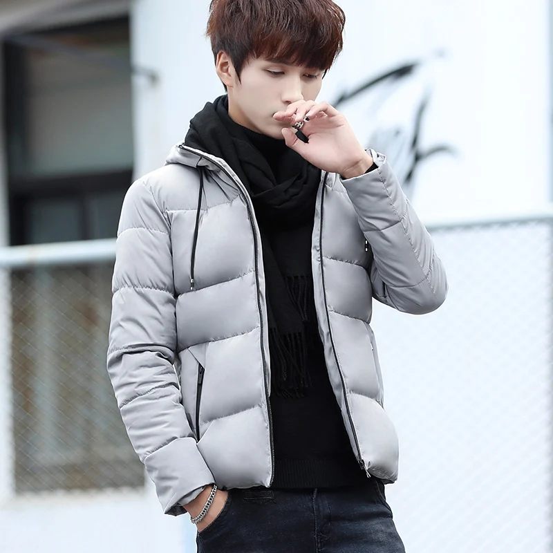 

Cotton-padded Jackets Men Brand Winter Warm Coat Mens Thick Hooded Ultralight Casual Parkas Male Fashion Cotton Padded Jackets