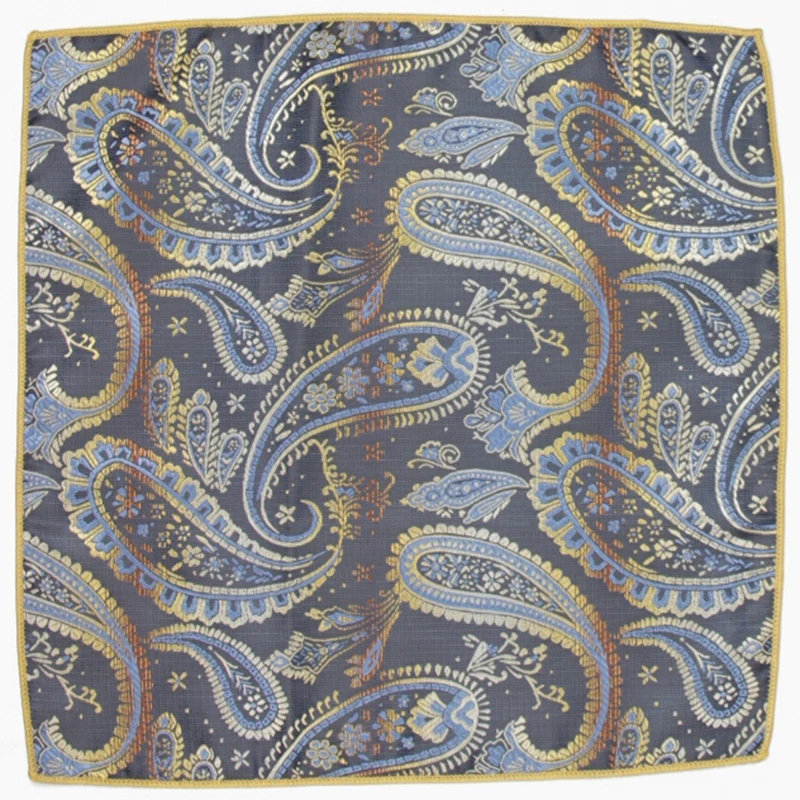  paisley patterned pocket square with patterns handkerchief
