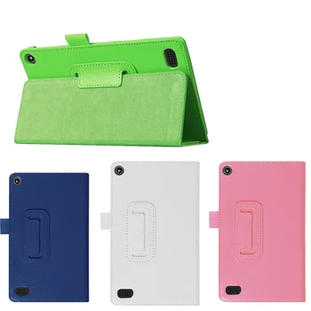 

Smart PU Leather Fold Stand Cover Case For Amazon Fire 7 2017 Hot Fasion Magnetic Auto-wake up Free Hands Tablet Holder Stander
