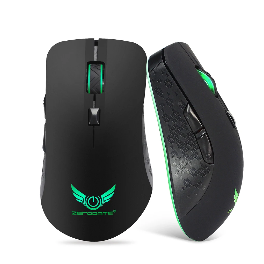 

LED Backlight Gaming Mouse 2400DPI 6 Buttons Optical 2.4G Wireless Mouse Gamer Professional Computer Laptop Portable Mice