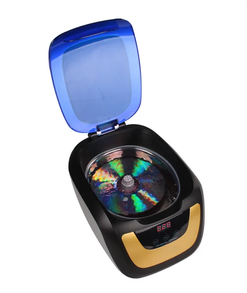 Домашний Ультра звуковой очиститель Вибрационный 750 мл маленький лучший Ультра звуковой очиститель для ювелирных часов протез диск CD Ультра звуковой бак