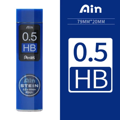 Pentel Pencil C275 свинцовый стержень Stein Enhanced Silica 0,5*60 мм 2 H, H, HB, B, 2B, 3B, 4B механический карандаш Пишущие принадлежности - Цвет: HB