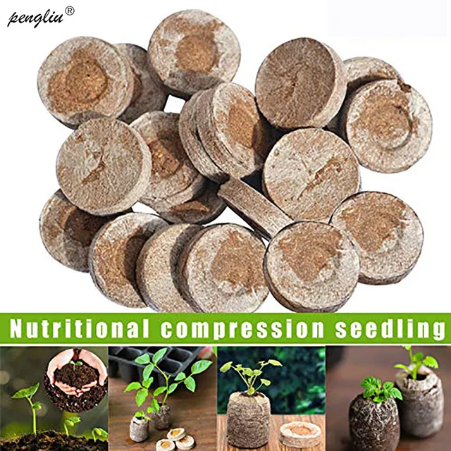 50Db-Csomag 30 Mm-Es Jiffy Tőzegpellet Pehét Talajblokk-Gyártó Kezdő Dugók Seeds Starter Professional A Kerthez - Image 6
