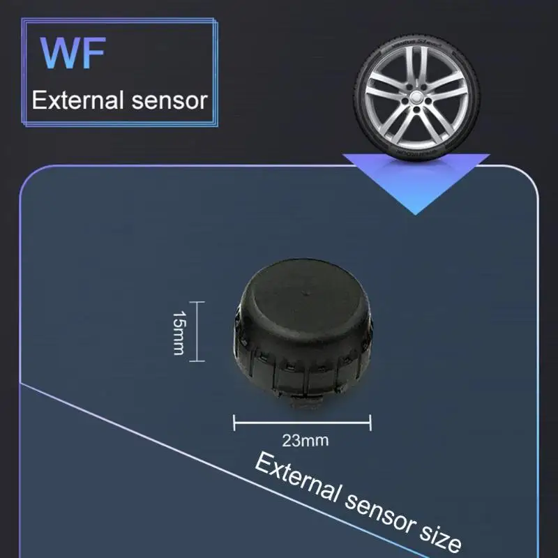 VODOOL 24 в грузовик беспроводной TPMS ЖК-дисплей шин давление температура сигнализации мониторинга системы с 8 датчиками шин давление сигнализации