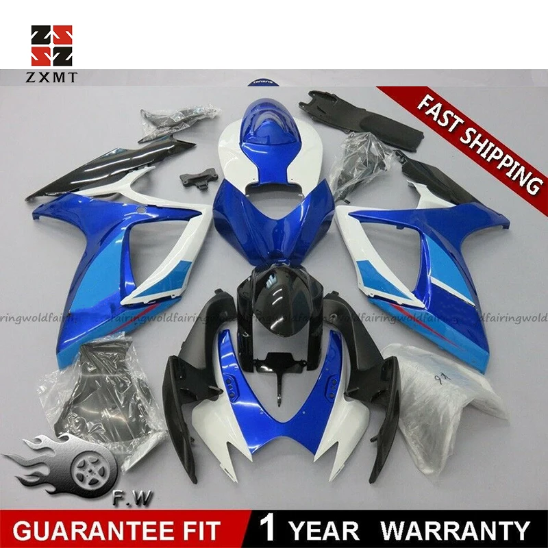 ZXMT УФ светильник отверждения краски обтекатель комплект для Suzuki GSXR600/750 2006-2007 K6 06 07 ABS литой кузов многоцветный