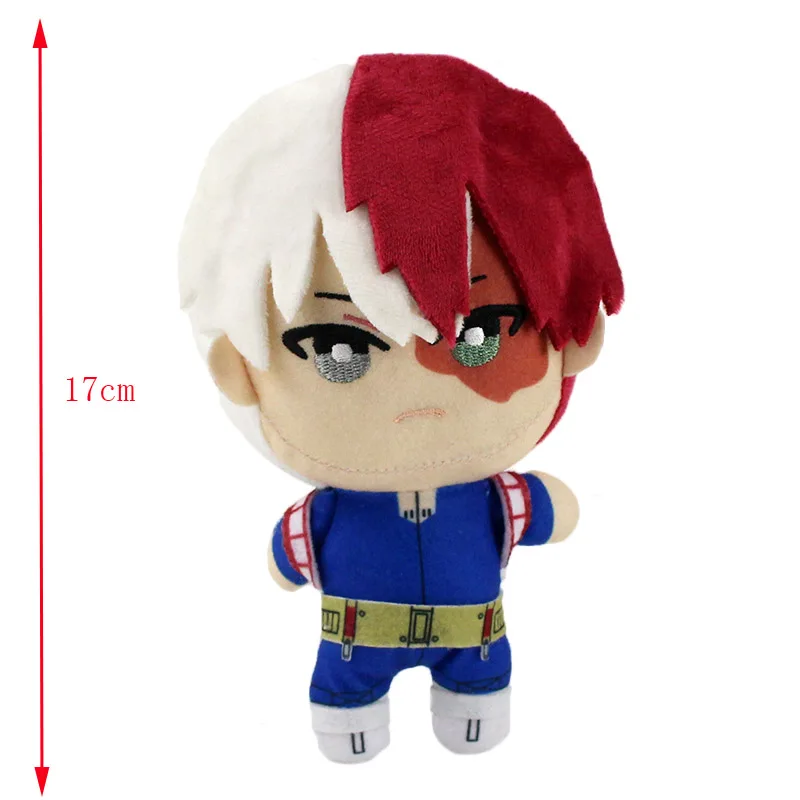 3 шт./компл. 17 см с героями из мультфильма «Мой герой Академии Izuku Midoriya Katsuki Bakugou Shouto Todoroki Плюшевые игрушки-подвески мягкие куклы