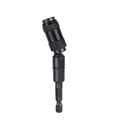Hex Magnetic Ring Screwdriver Bit Extension Rod with Quick-Change Holder (Black)
