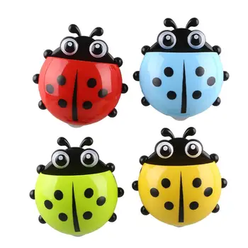 

Creative Portable Animal Sucker Ladybird Designed Bathroom Toothbrush Holder