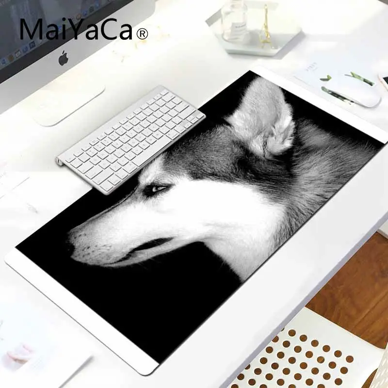 MaiYaCa высокое качество собака хаски большой коврик для мыши ПК компьютерный коврик для ноутбука игровой коврик для мыши Коврик для мыши игровой коврик для мыши - Цвет: LockEdge 30x80cm