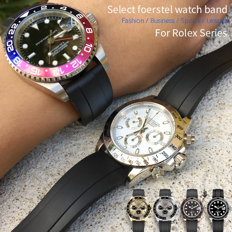 Ремешок силиконовый для часов 20 мм резиновый браслет высокого качества ролевых