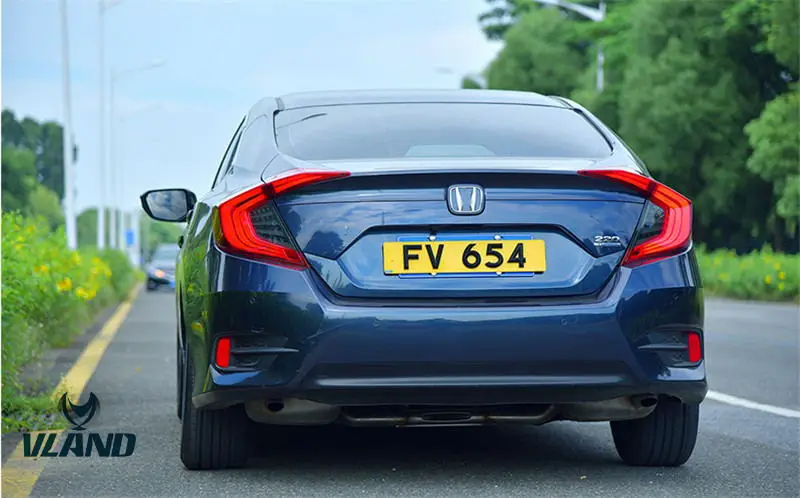VLAND завод для задний габаритный фонарь автомобиля для CIVIC задний фонарь для светодиодный дизайн SPOLIER для игры и вилки