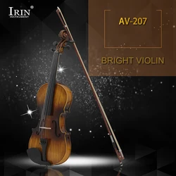 IRIN 4/4 Bright Violin High Quality String Instrument Acoustic Classical Fiddle With Case Musical Instrument Accessories Set