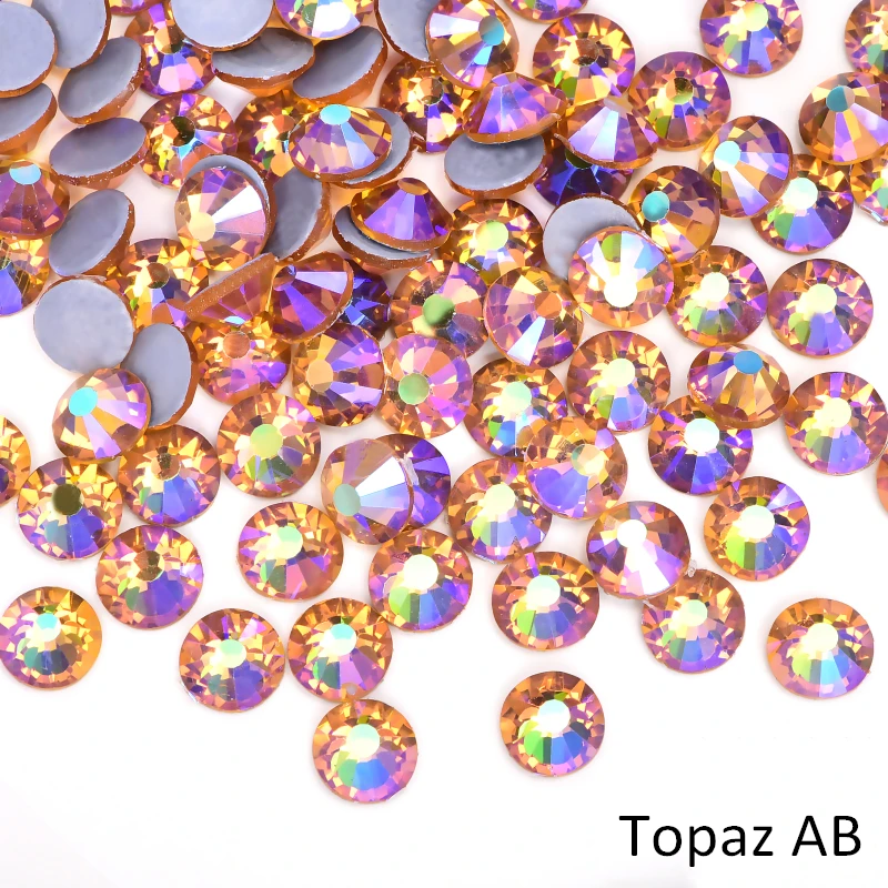 53 Topaz AB Oleeya High quality Better DMC iron on strass hot fix rhinestones