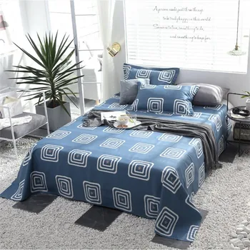 

Cotton Printed bed spread breathable fabric bedspread Fitted Sheet Cover Soft Non-Slip King Queen Bed cover