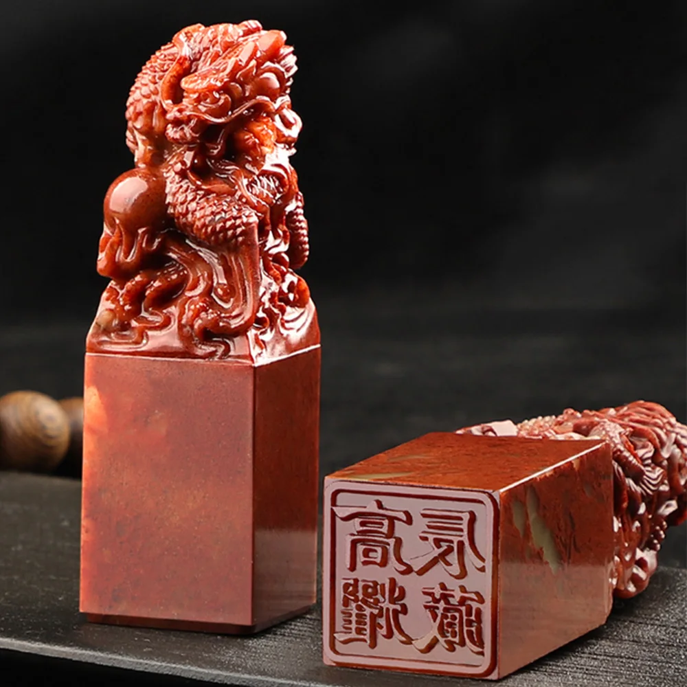 3cm 천연석 스탬프 옥 인장 용 이름 스탬프 사각형 스탬프 서명 캘리그래피 페인팅 도장 잉크패드 이름 인쇄 선물