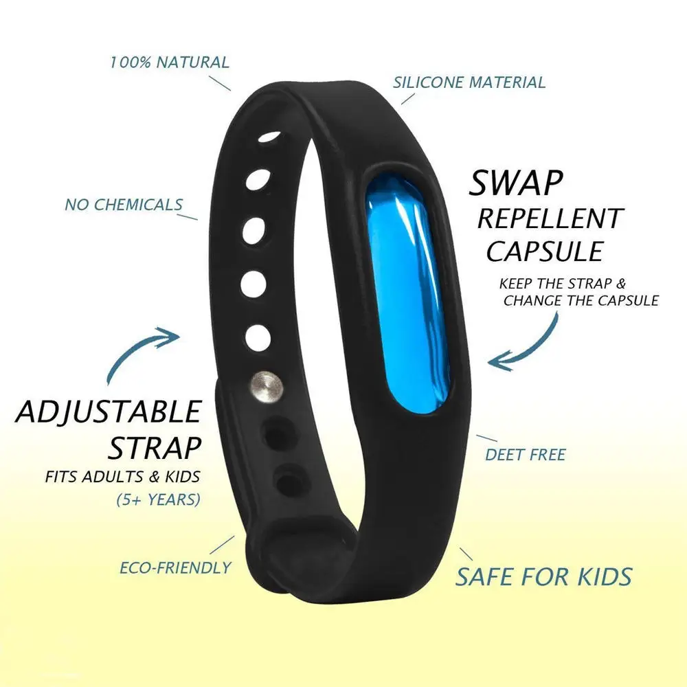 Anti Mosquito Pest Bug Bug Capsule Anti Mosquito Waterproof Repellent Band Mosquito Repellent Wrist Band Bracelet Hot 2021