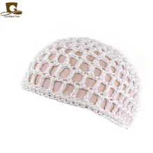 Для женщин женские аксессуары для волос ручной работы сетчатой материей, кружевом «кроше» в корпус fa wang Мао мульти-функциональный ночной колпак волос авоська Уход за волосами шляпа