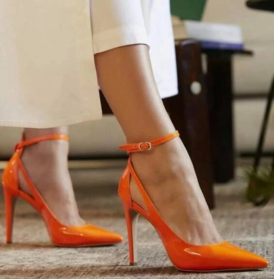 Sexy orange heels Clearance