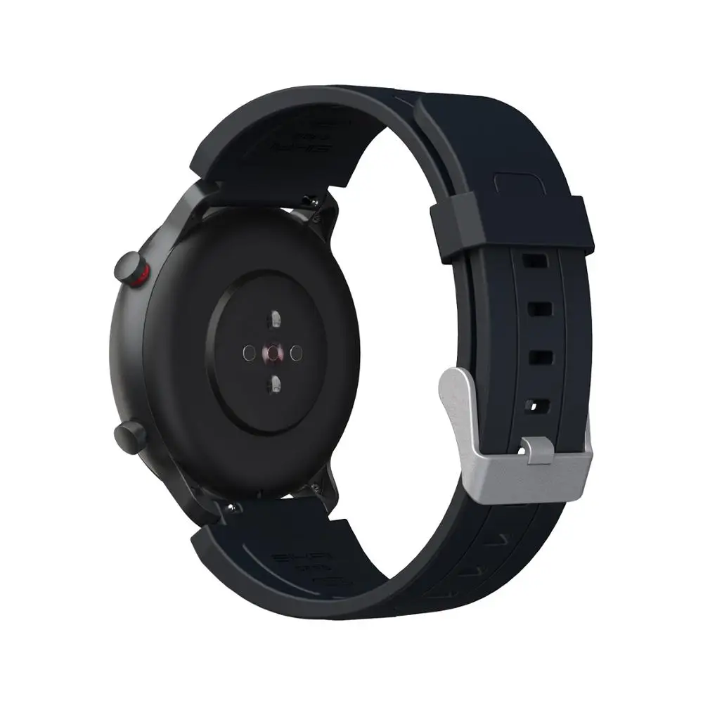 SIKAI Смарт аксессуары чехол для Xiaomi Huami AMAZFIT GTR 47 мм Замена PC часы чехол оболочка Рамка протектор - Цвет: Black strap