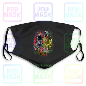 

As I Lay Dying Beheading Skeletonsblack New Adult Washable Reusable Mask with 2Pcs PM2.5 Filters 5 Layers