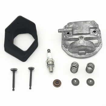 

Cylinder Head Cover Valve Spring Stem Spark Plug Set For Honda GX25 HHT25S Solid And Durable, Long Service Life