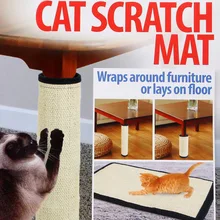 Когтеточка для кошек, коврик для кошек, Натуральный сизаль, защита мебели, защита для ног, защита для стула, коврик для скалолазания, дерево, Когтеточка для кошек