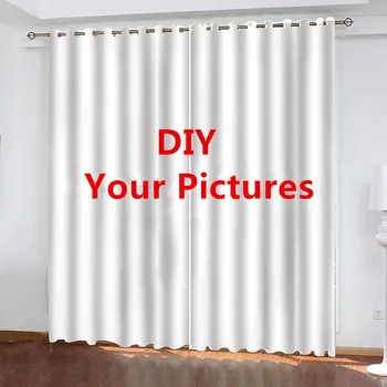 

DIY As Customer Marvel 2 Panels/Set Curtain Block out Fabric Drapes Darkening Thermal Insulated Window Curtains Living Bedroom