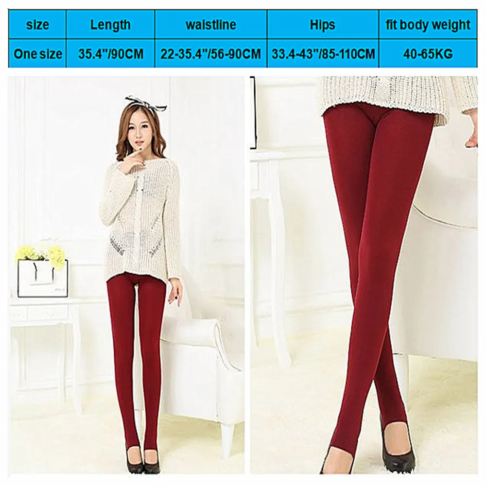 Fashion Women' Tight Stretch Candy color   Thin velvet Step on the foot pants YF011 leggings