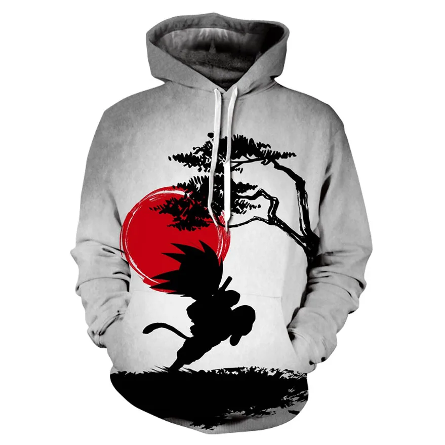 

2020 Spring and Autumn New Men's and Women's Dragon Ball Z Strong Wukong 3D Hoodie Pullover Sportswear Streetwear Hoodie