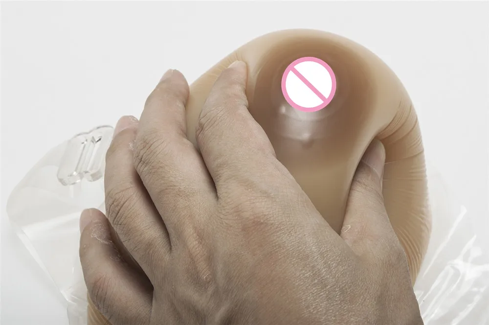 Silicone Transgender Breasts Ultra-soft 1200g/pair Silicone Breast Forms Crossdresser Shemale Breast Bra Needn't Any Adhesives