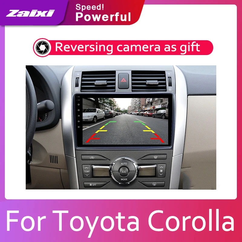 ZaiXi Android 2 Din Автомобильный Радио Мультимедиа Видео плеер Авто Стерео gps карта для Toyota Corolla E140 E150 2007~ 2013 медиа Navi