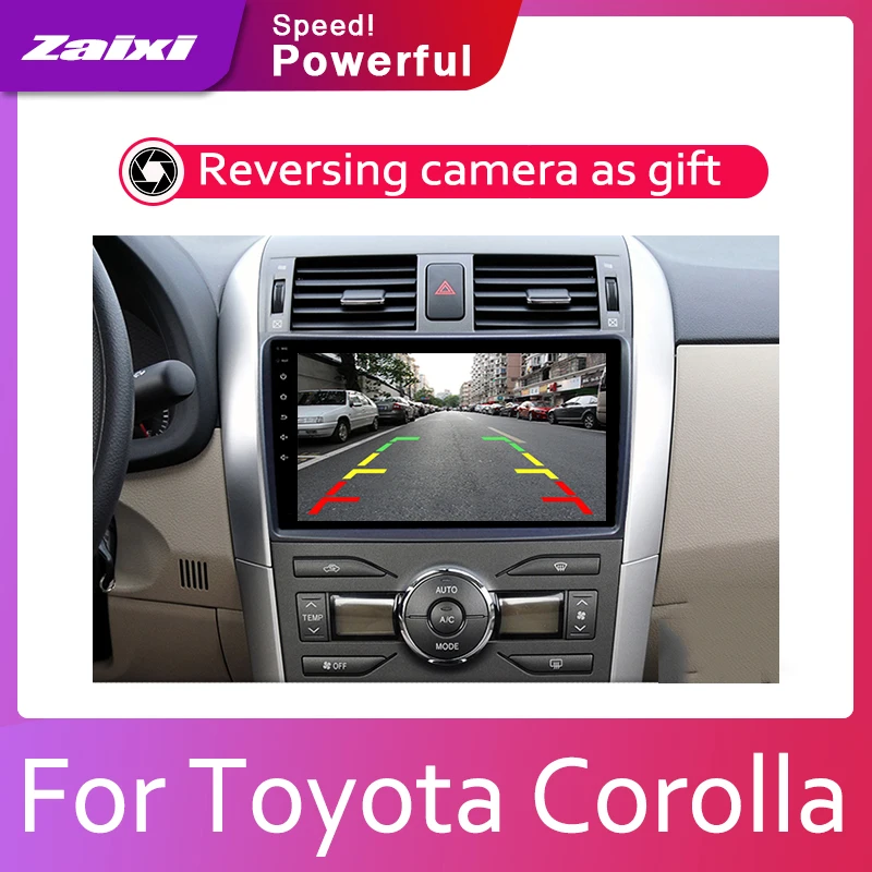 Clearance ZaiXi Android 2 Din Car radio Multimedia Video Player auto Stereo GPS MAP For Toyota Corolla E140 E150 2007~2013 Media Navi 2